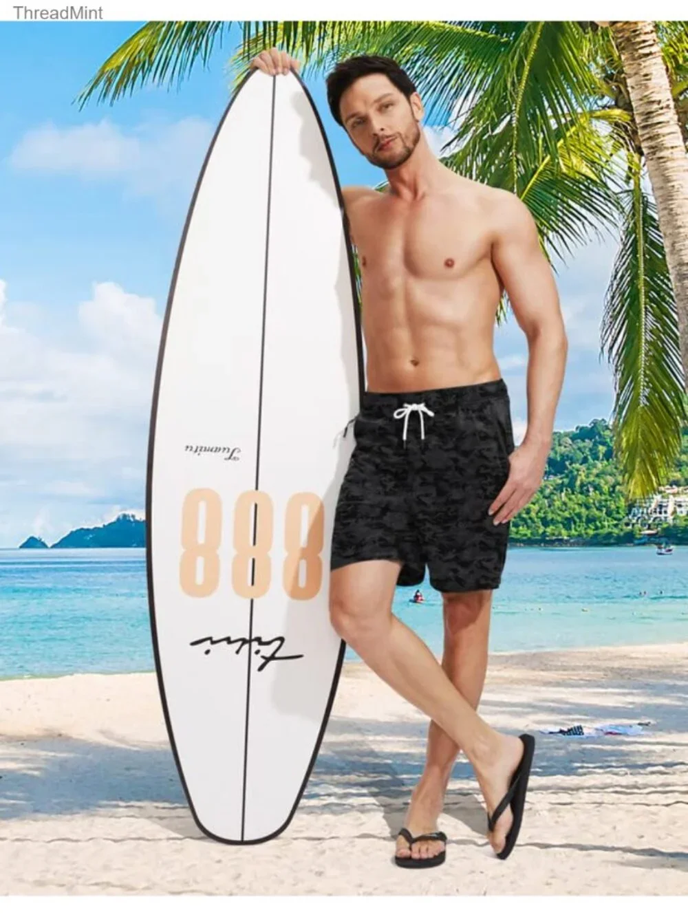 Men's Quick Dry Swim Trunks with Pockets